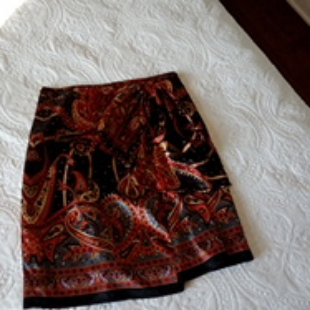 EXQUISITE  SILK WRAP SKIRT by RICHIE TAILOR